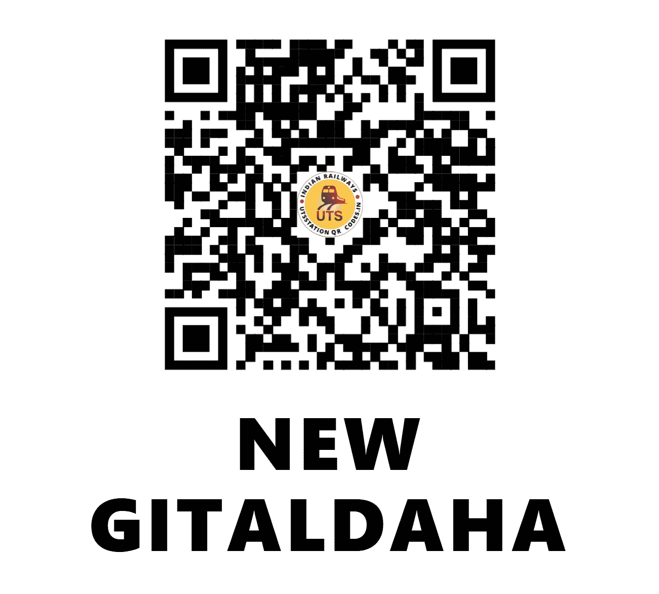 UTS QR Code for NEW GITALDAHA - NGTG (NF - WEST BENGAL)
